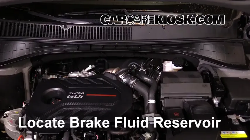 2017 Kia Sorento EX 2.0L 4 Cyl. Turbo Brake Fluid Add Fluid